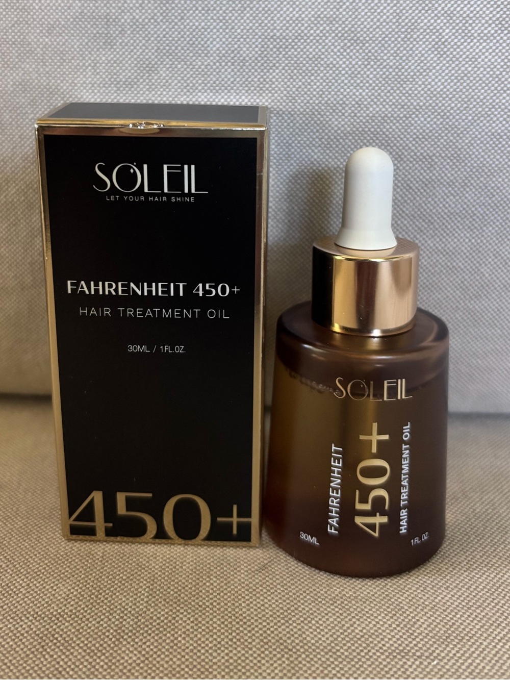 SOLEIL FAHRENHEIT 450+ HAIR TREATMENT OIL 1FL OZ/30ML BRAND-NEW-SEALED